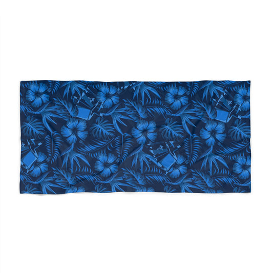 Firefly Blue Ghost Beach Towel