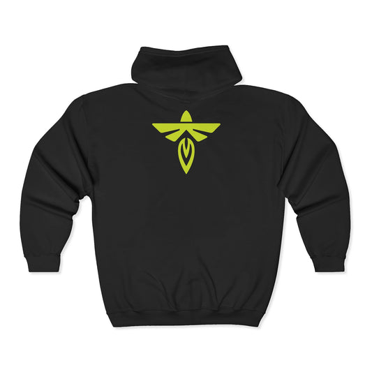 Firefly Aerospace Lightweight Full-Zip Hooded Sweatshirt – Unisex Fleece Zip Hoodie