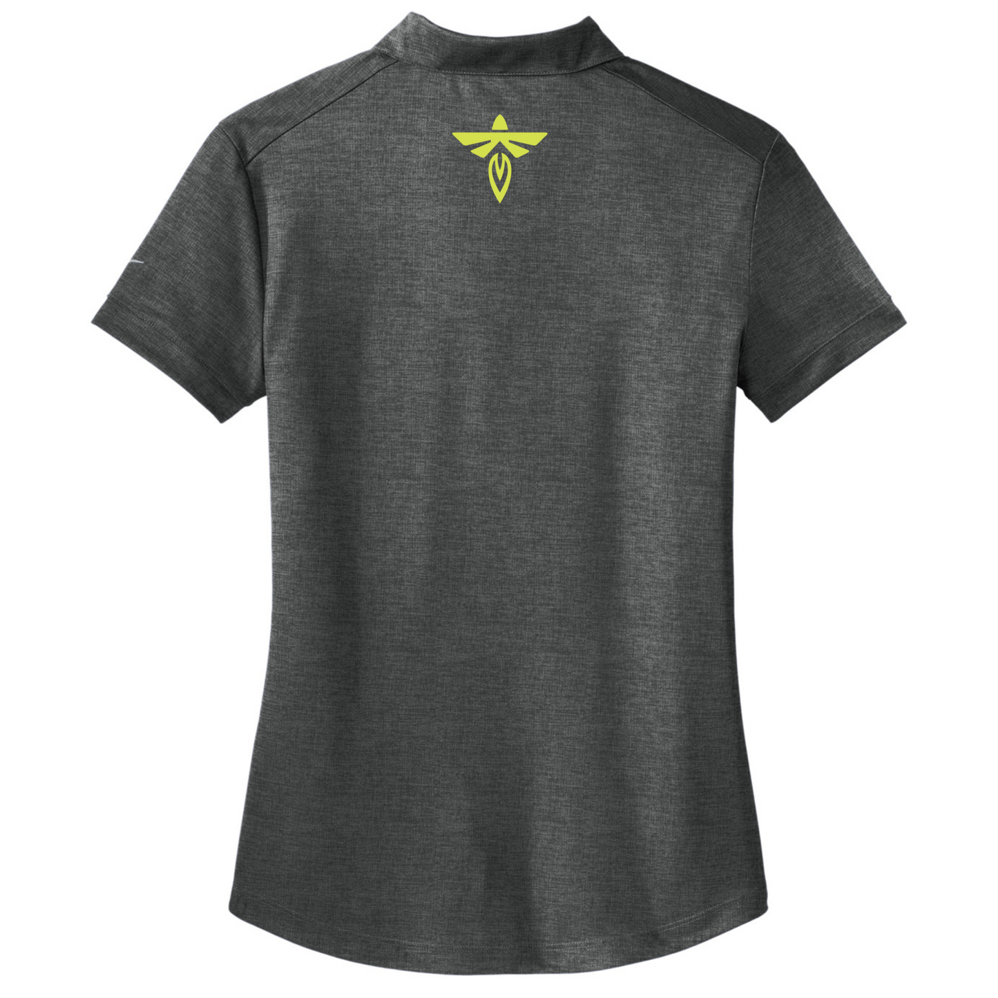 Women's Nike Dri FIT Crosshatch Polos-Anthracite Black