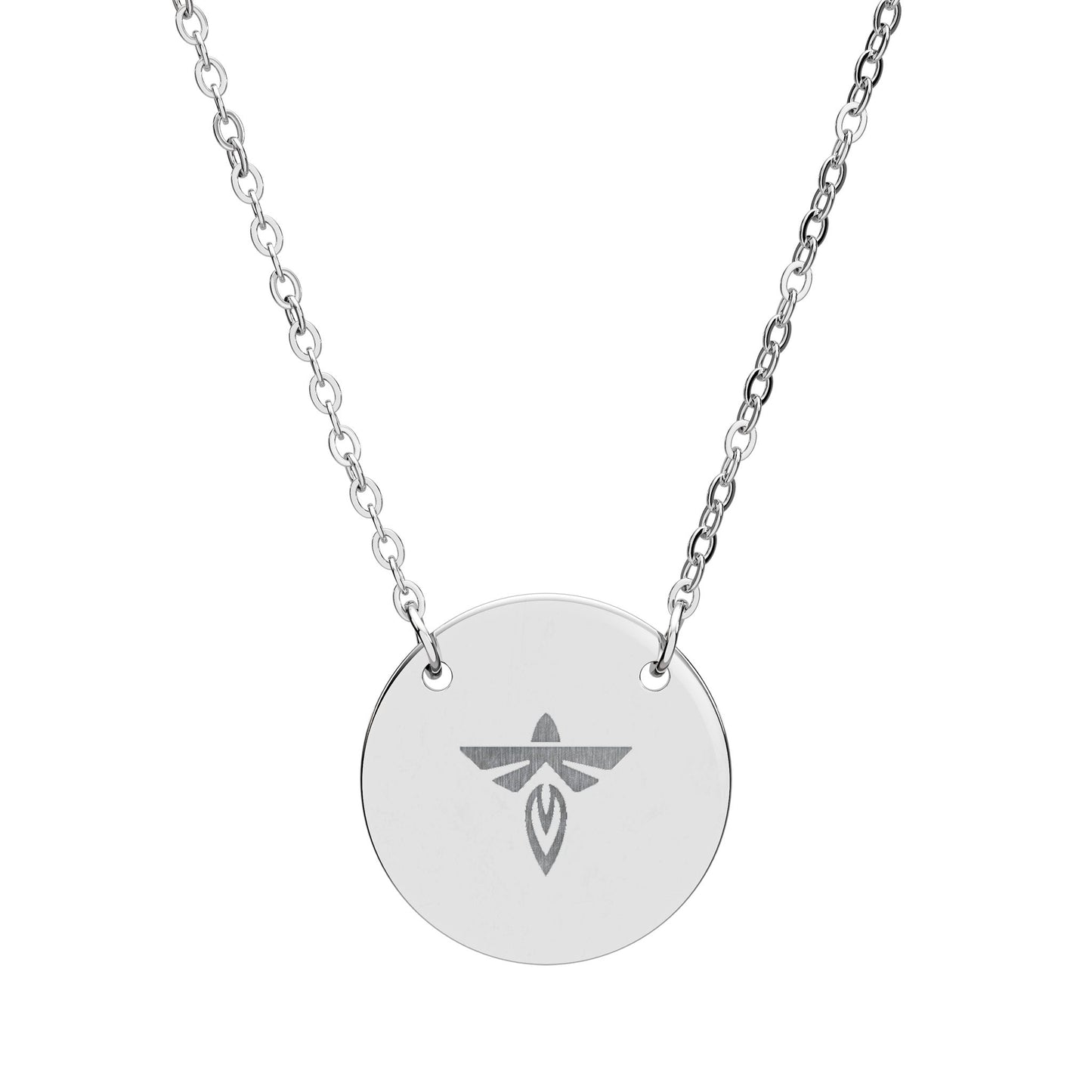 Firefly Circle Necklace Engraved