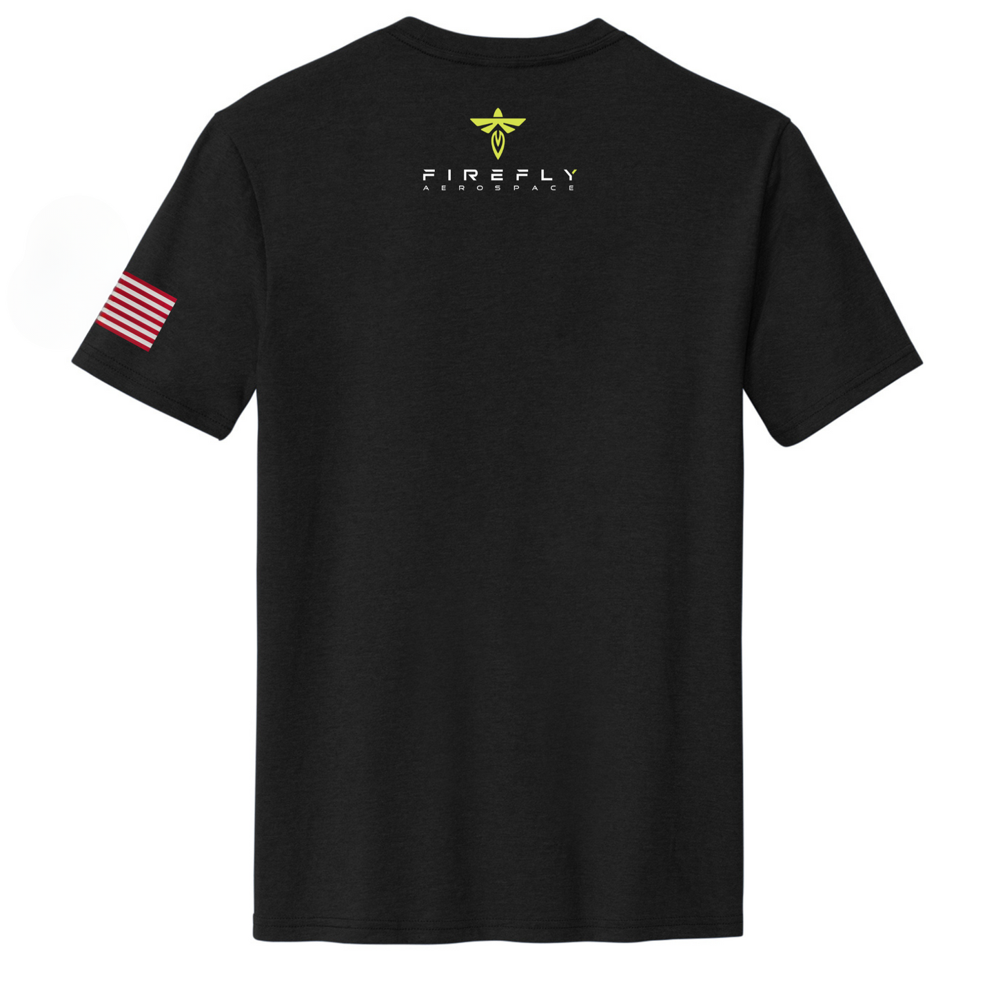 Firefly-Aerospace-Blue-Ghost-BlueGhostMission1-BGM1-MoonLanding-Back-Tshirt-American-Flag