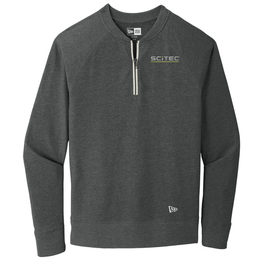 SciTec Men's Sueded New Era Cotton Blend 1/4-Zip Pullover