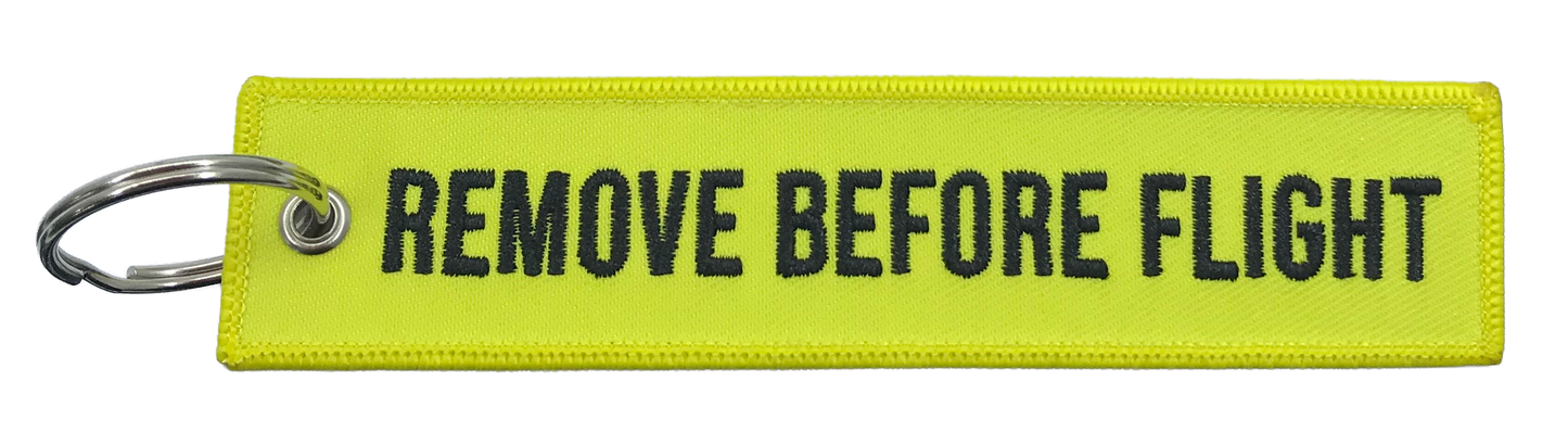 Remove Before Flight Keychain