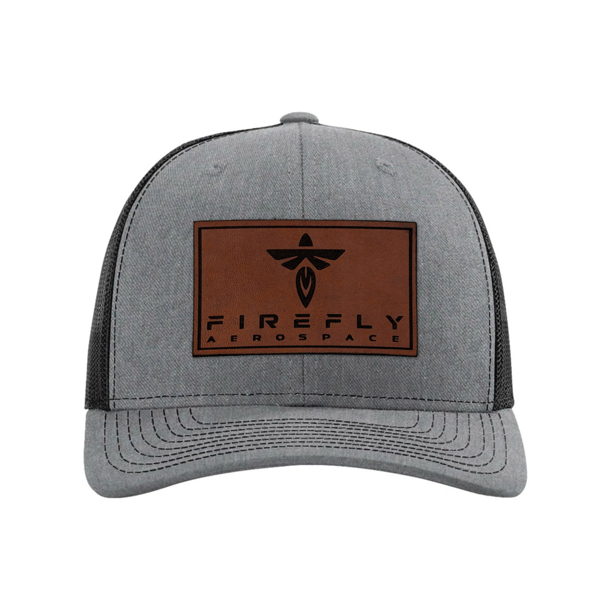 Firefly Leather Patch Snapback Trucker Hat