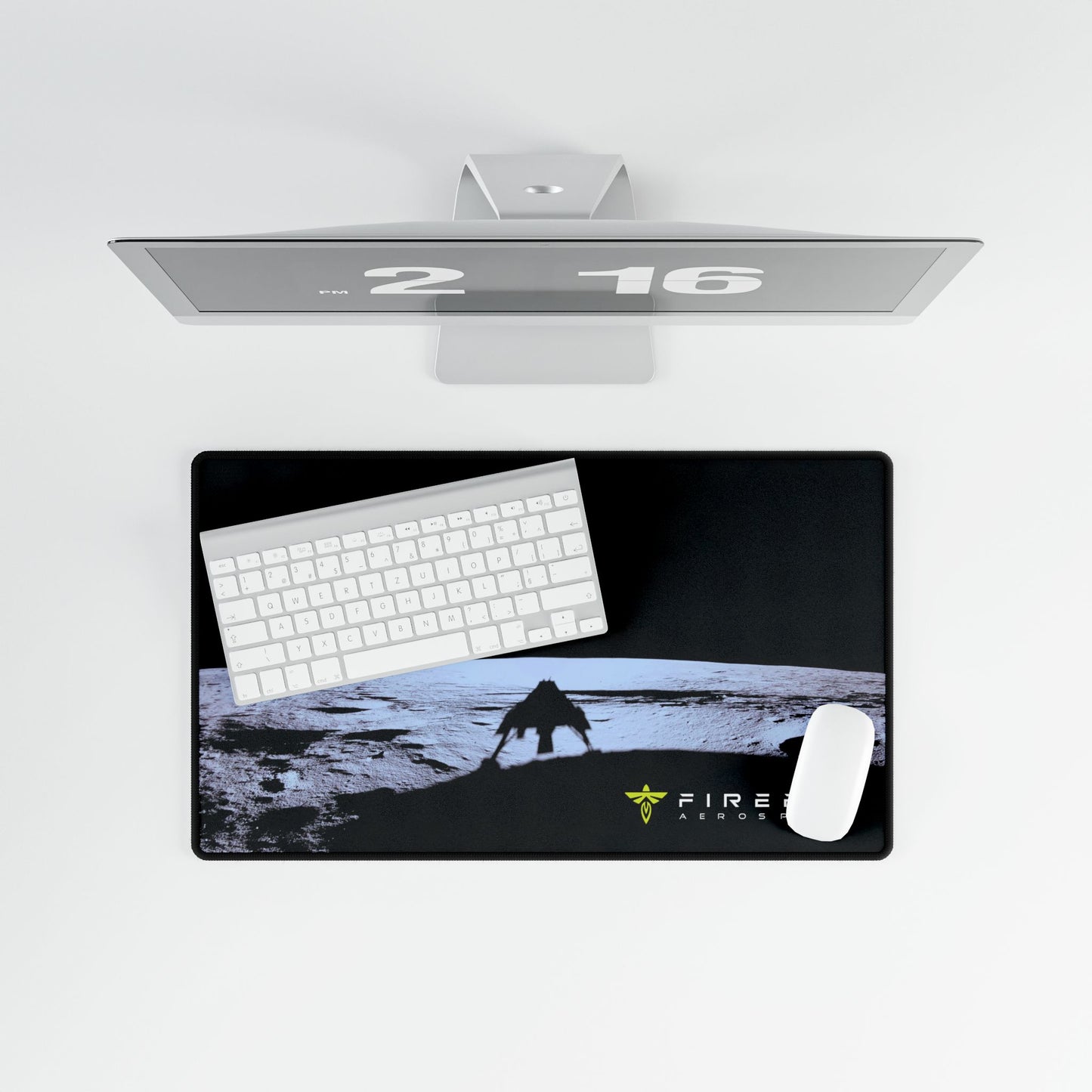 FIrefly Blue Ghost Desk Mat (POD)