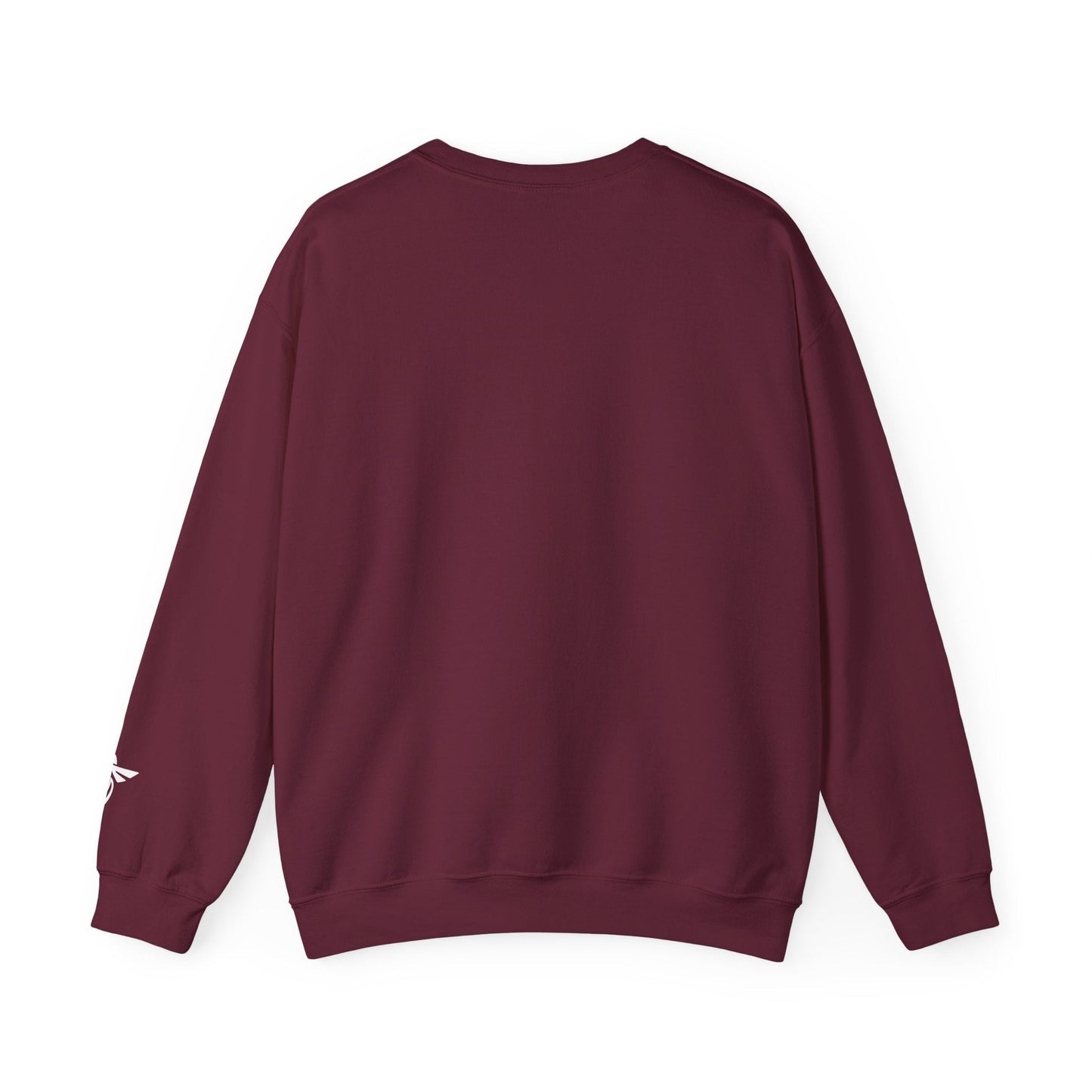 Maroon sweatshirt on a white background
