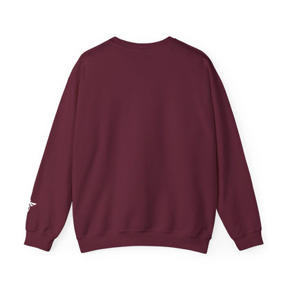 Maroon sweatshirt on a white background
