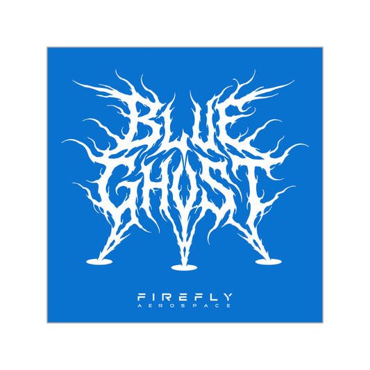 Firefly Blue Ghost Metal 3.5" Decal (Blue)