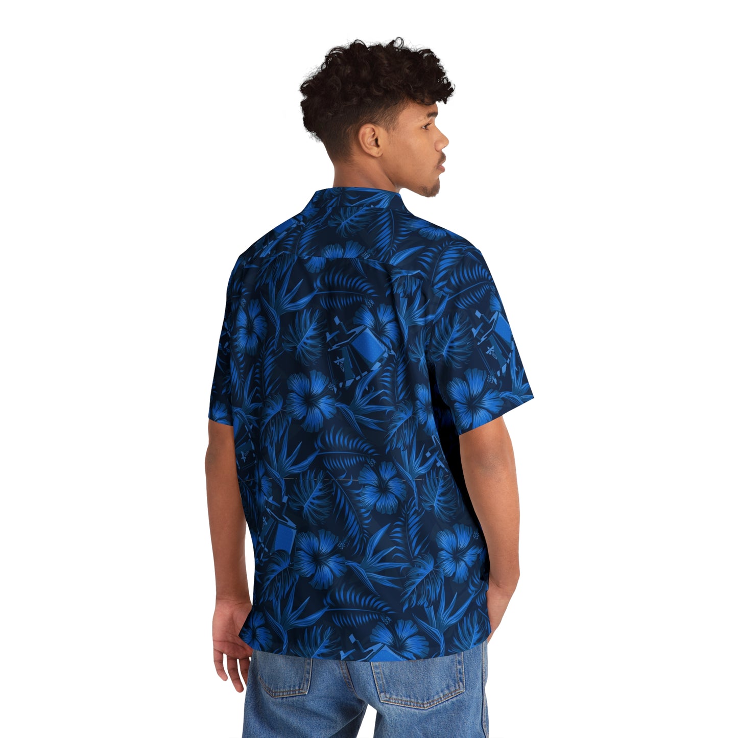 Firefly Blue Ghost Hawaiian Shirt