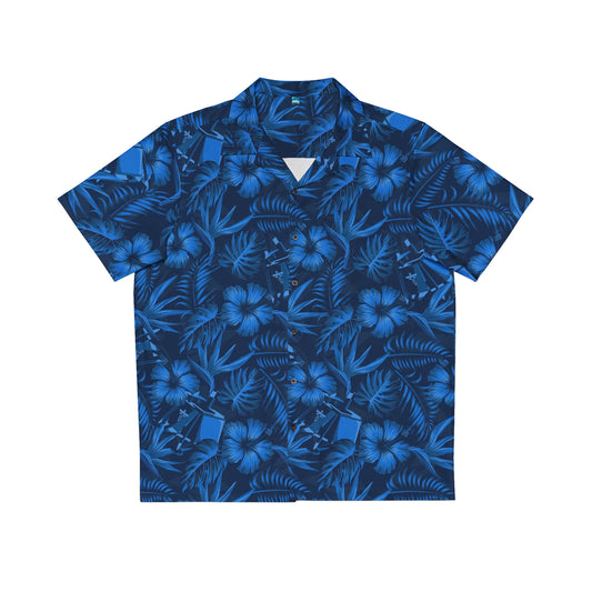 Firefly Blue Ghost Hawaiian Shirt
