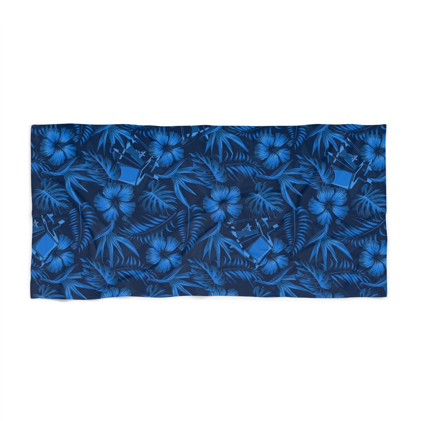 Firefly Blue Ghost Beach Towel