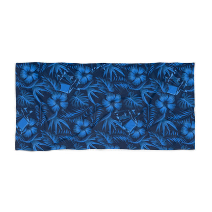 Firefly Blue Ghost Beach Towel