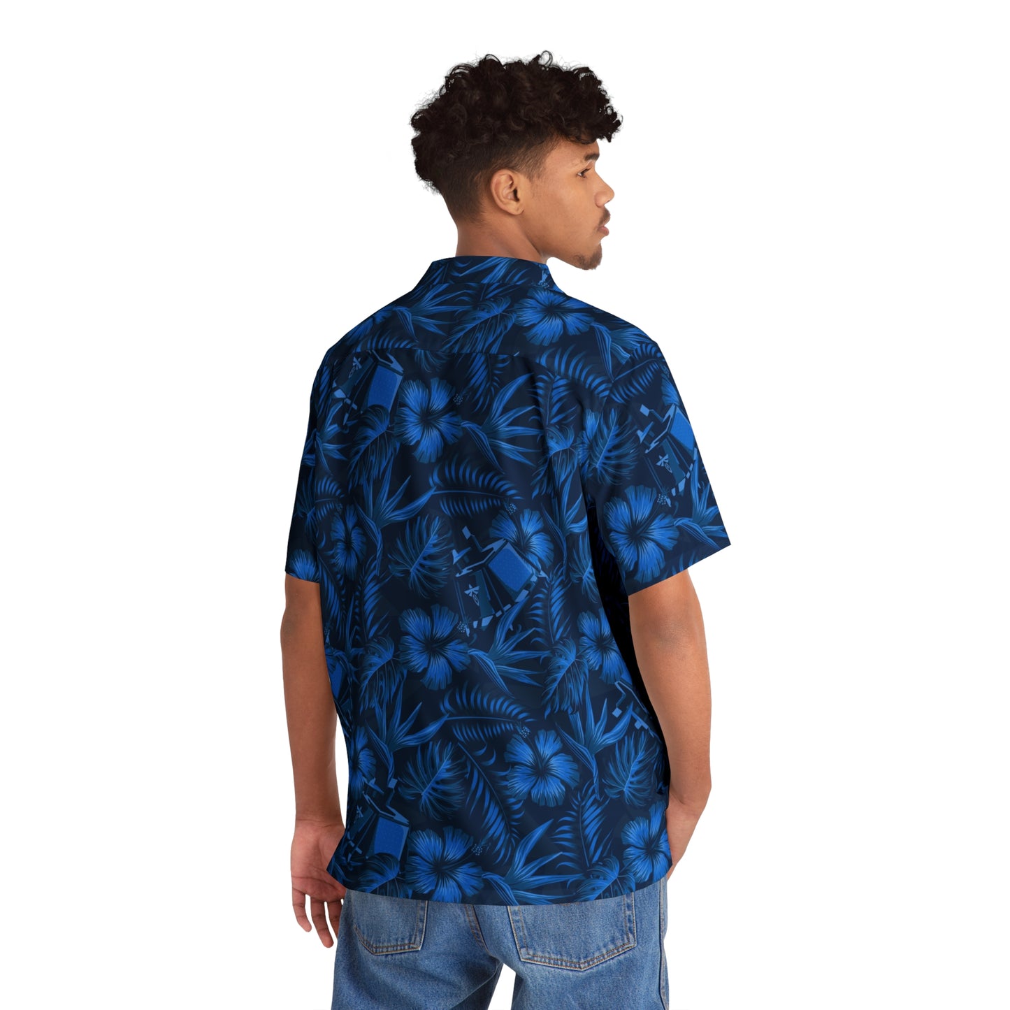 Firefly Blue Ghost Hawaiian Shirt