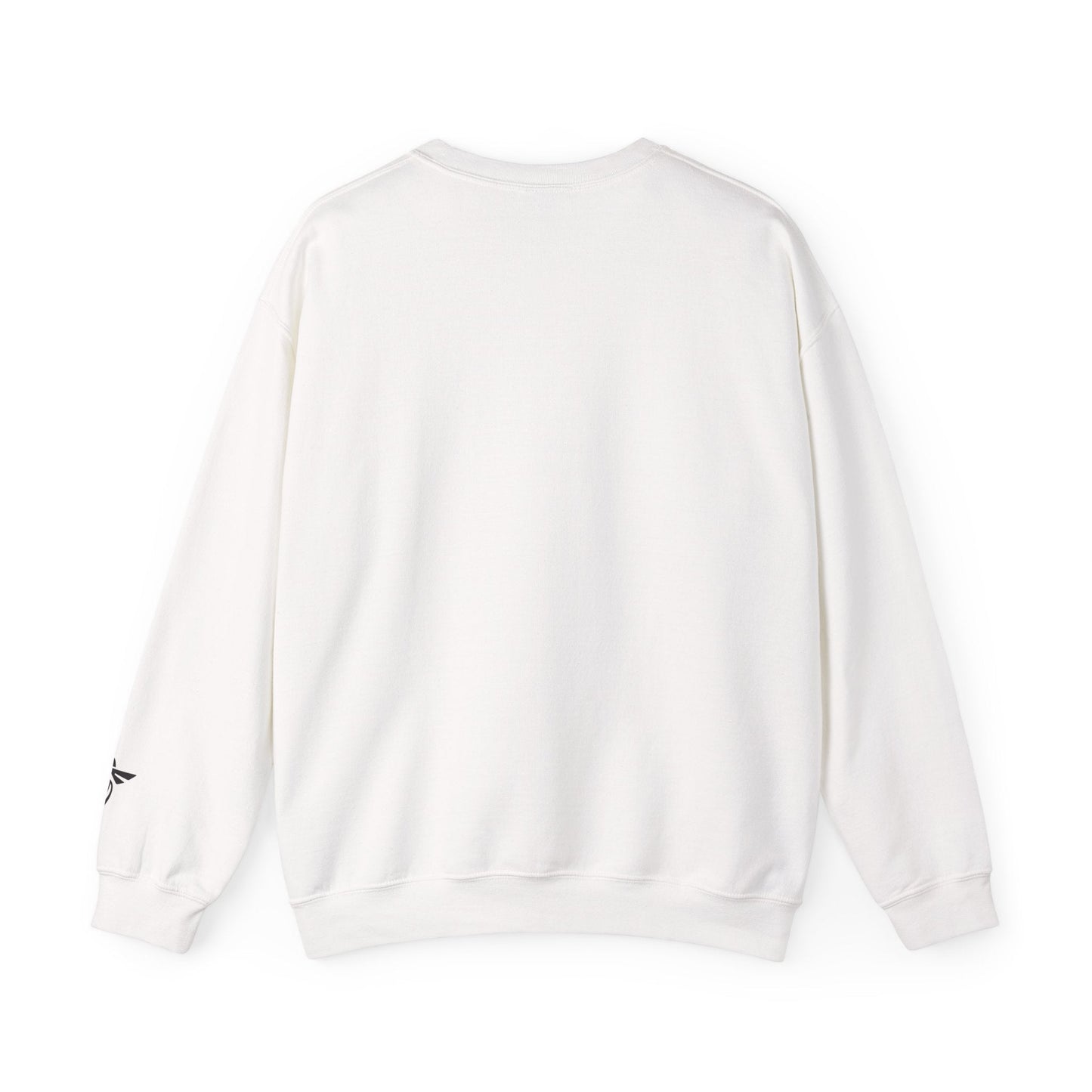 White sweatshirt on a white background