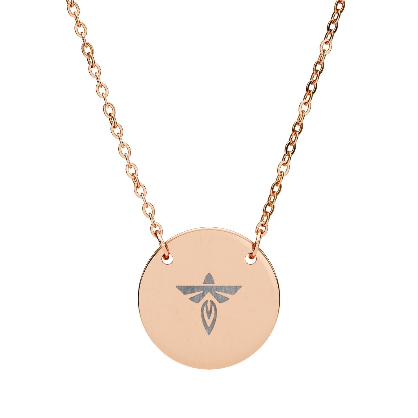 Firefly Circle Necklace Engraved