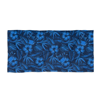 Firefly Blue Ghost Beach Towel