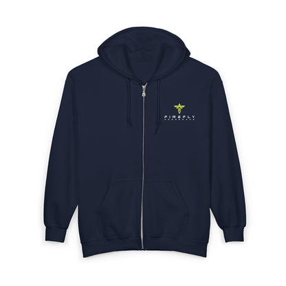 Firefly Aerospace Lightweight Full-Zip Hooded Sweatshirt – Unisex Fleece Zip Hoodie