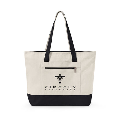 Firefly Zippered Canvas Tote