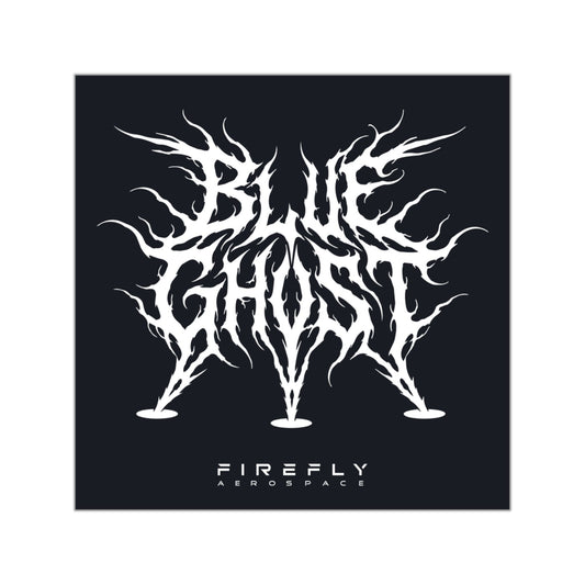 Firefly Blue Ghost Metal 3.5" Decal (Blue)