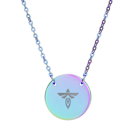 Firefly Circle Necklace Engraved