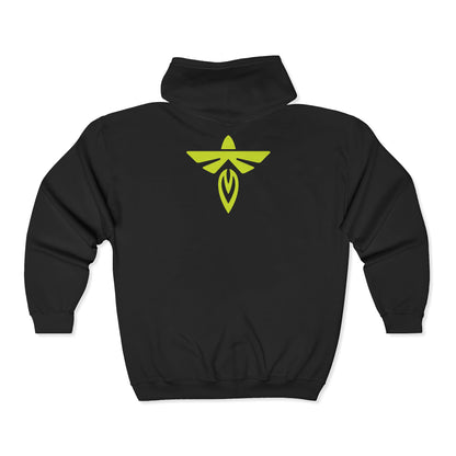 Firefly Aerospace Lightweight Full-Zip Hooded Sweatshirt – Unisex Fleece Zip Hoodie