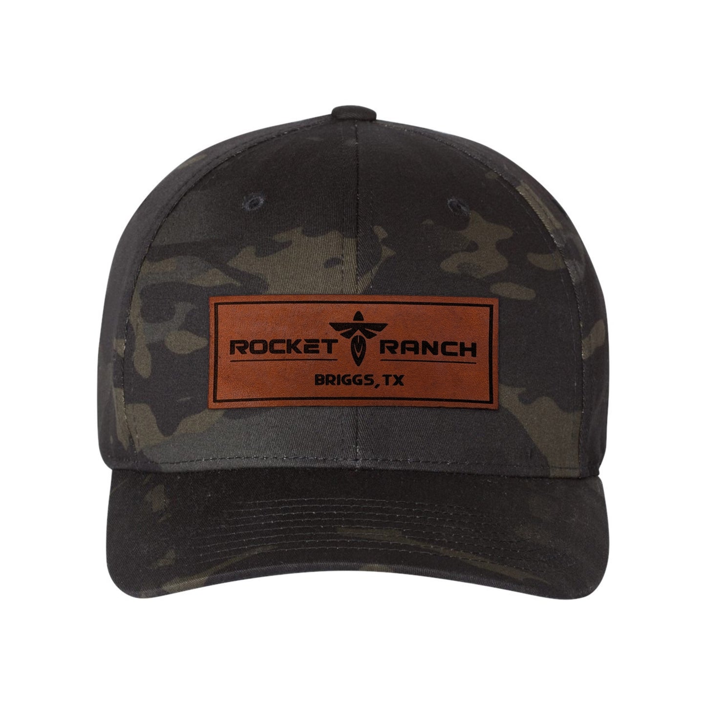 Rocket Ranch Leather Patch Flexfit Cap