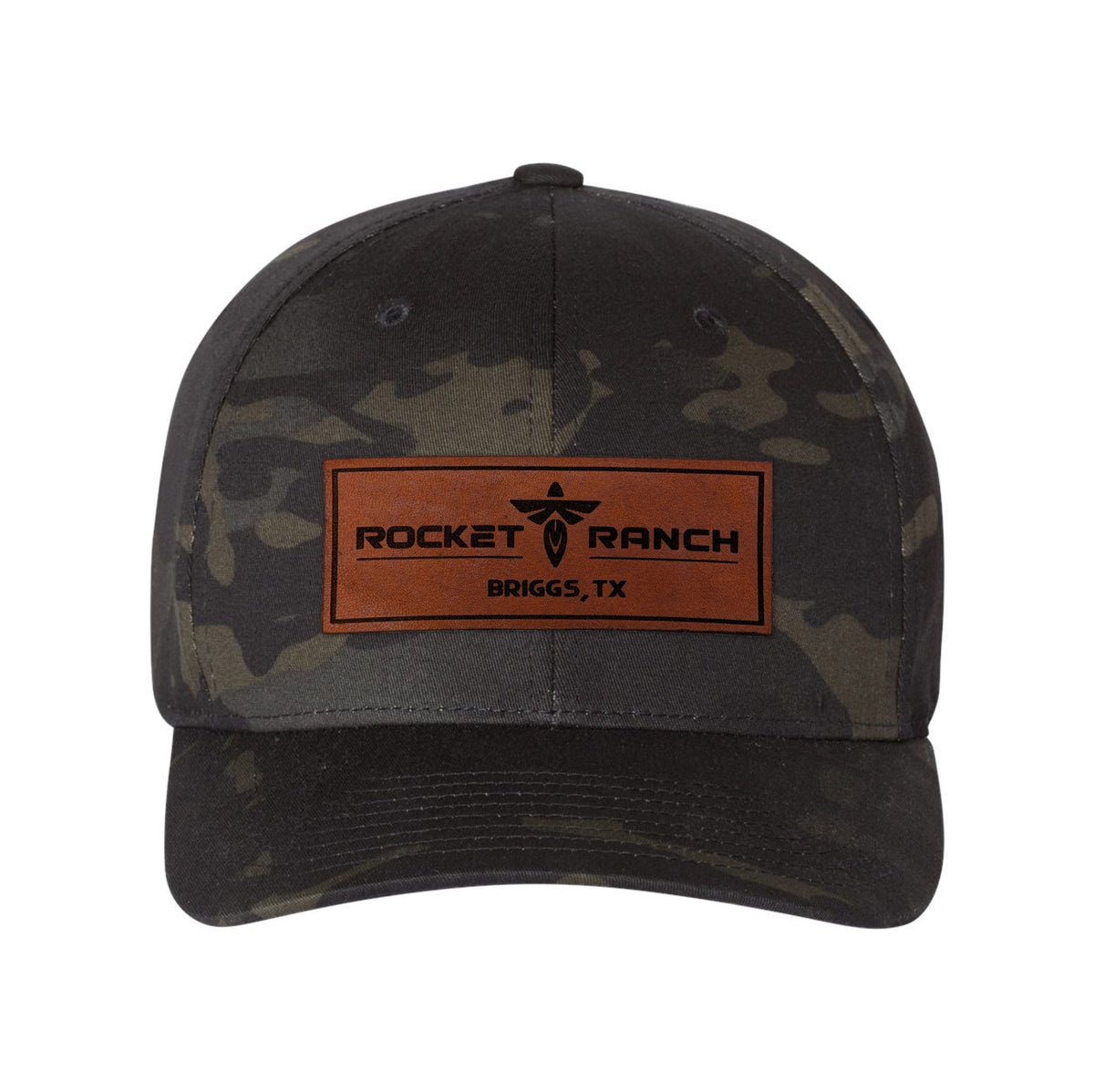 Rocket Ranch Leather Patch Flexfit Cap
