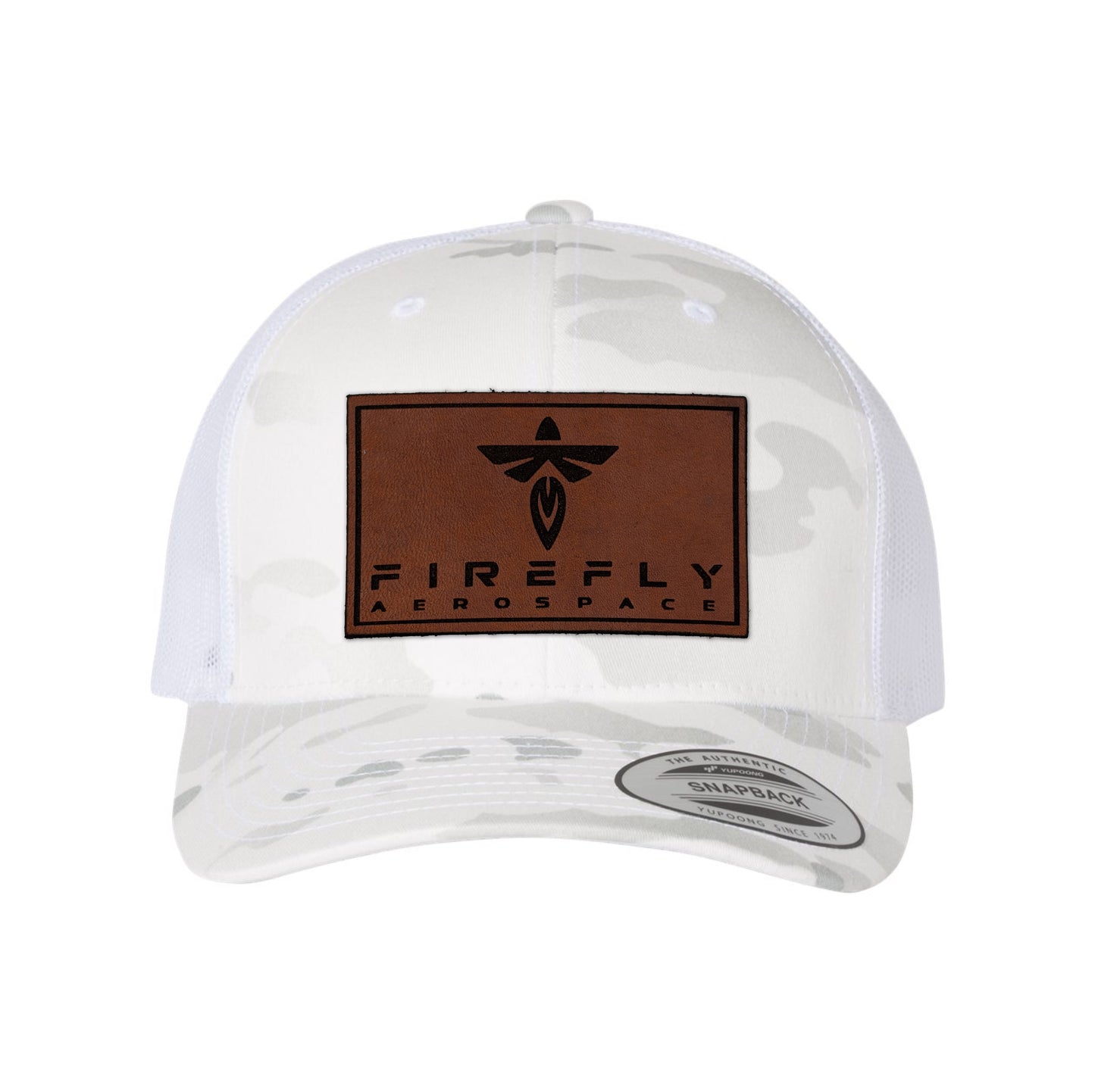 Firefly Leather Patch Retro Trucker Hat