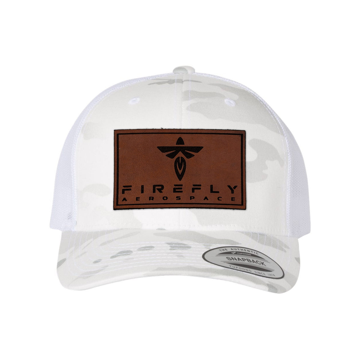 Firefly Leather Patch Retro Trucker Hat