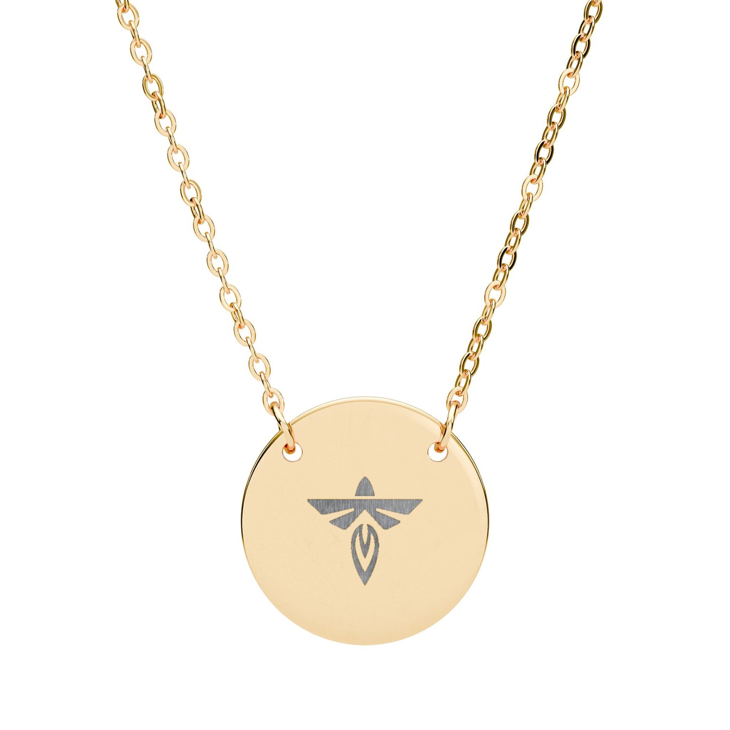 Firefly Circle Necklace Engraved