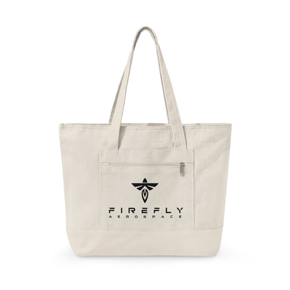 Firefly Zippered Canvas Tote