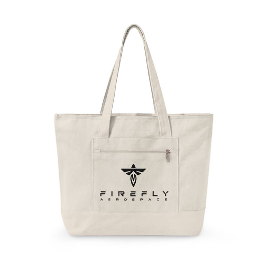 Firefly Zippered Canvas Tote (POD)