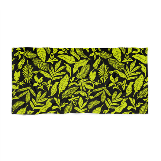 Firefly Tropics Beach Towel - Green
