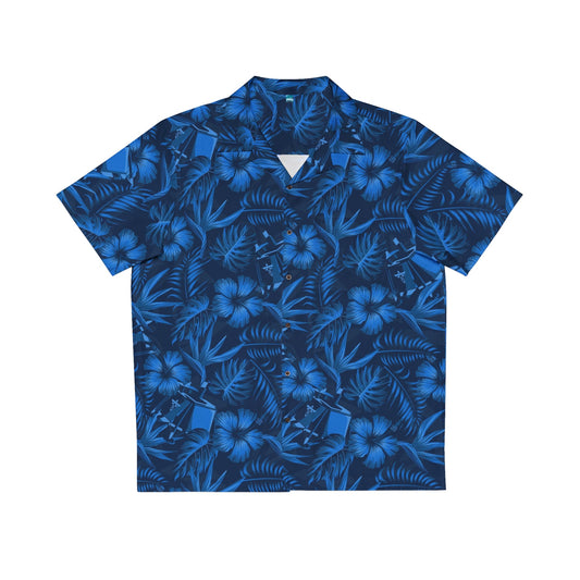 Firefly Blue Ghost Hawaiian Shirt