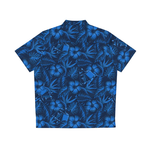Firefly Blue Ghost Hawaiian Shirt