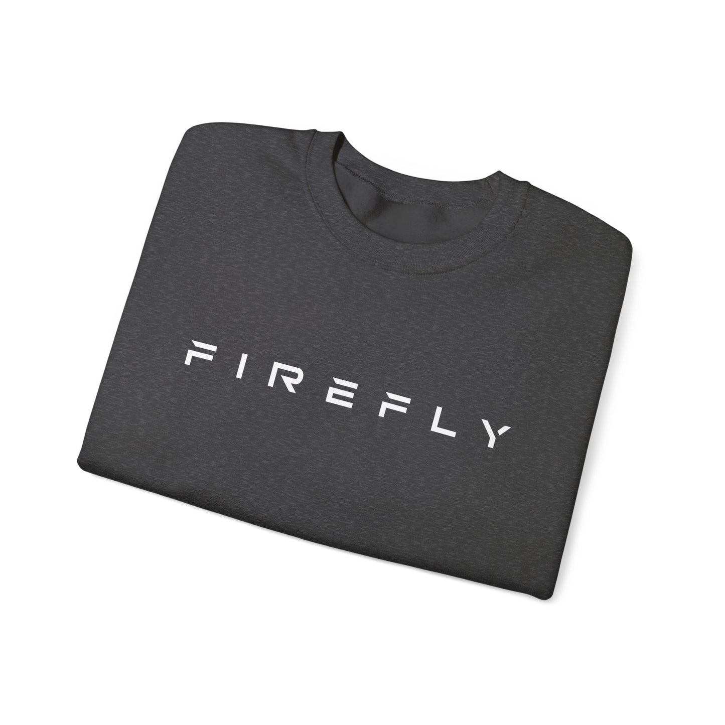 Folded grey sweatshirt with 'Perfectly Imperfect' text on a white background