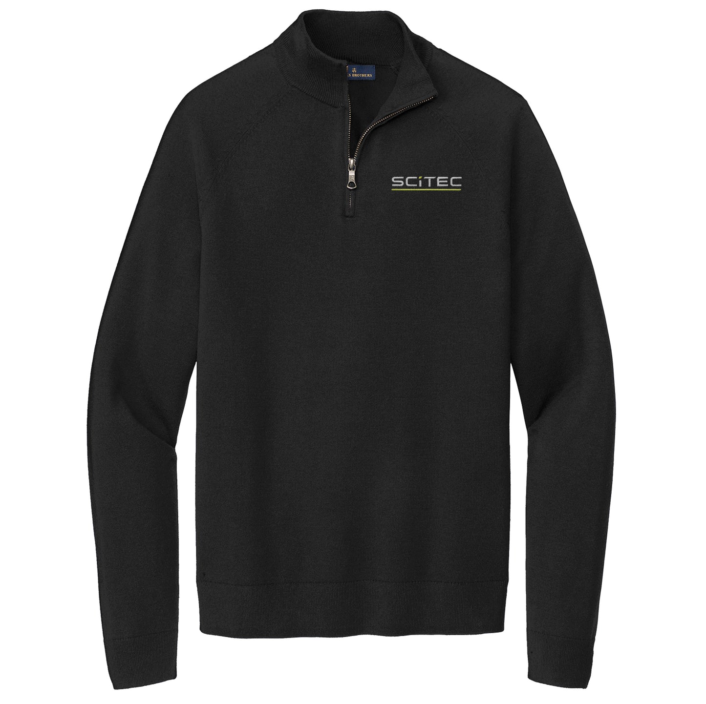 SciTec Men's Brooks Brothers Cotton Stretch 1/4-Zip Sweater