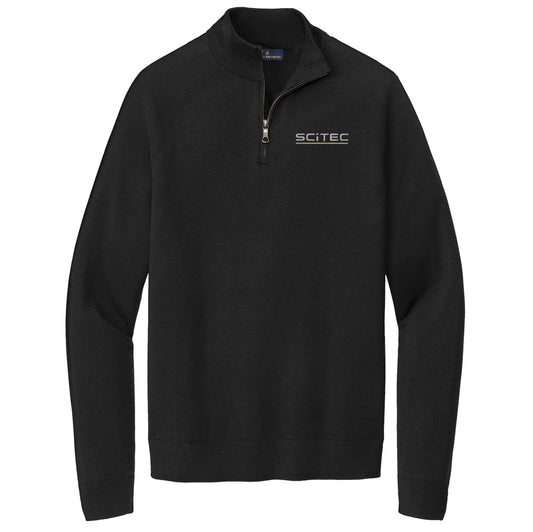 SciTec Men's Brooks Brothers Cotton Stretch 1/4-Zip Sweater