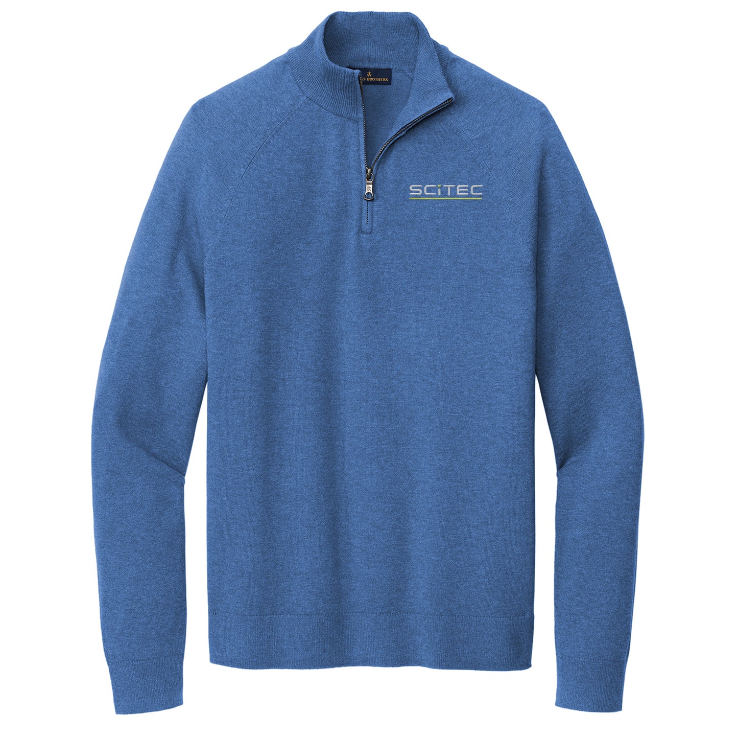 SciTec Men's Brooks Brothers Cotton Stretch 1/4-Zip Sweater