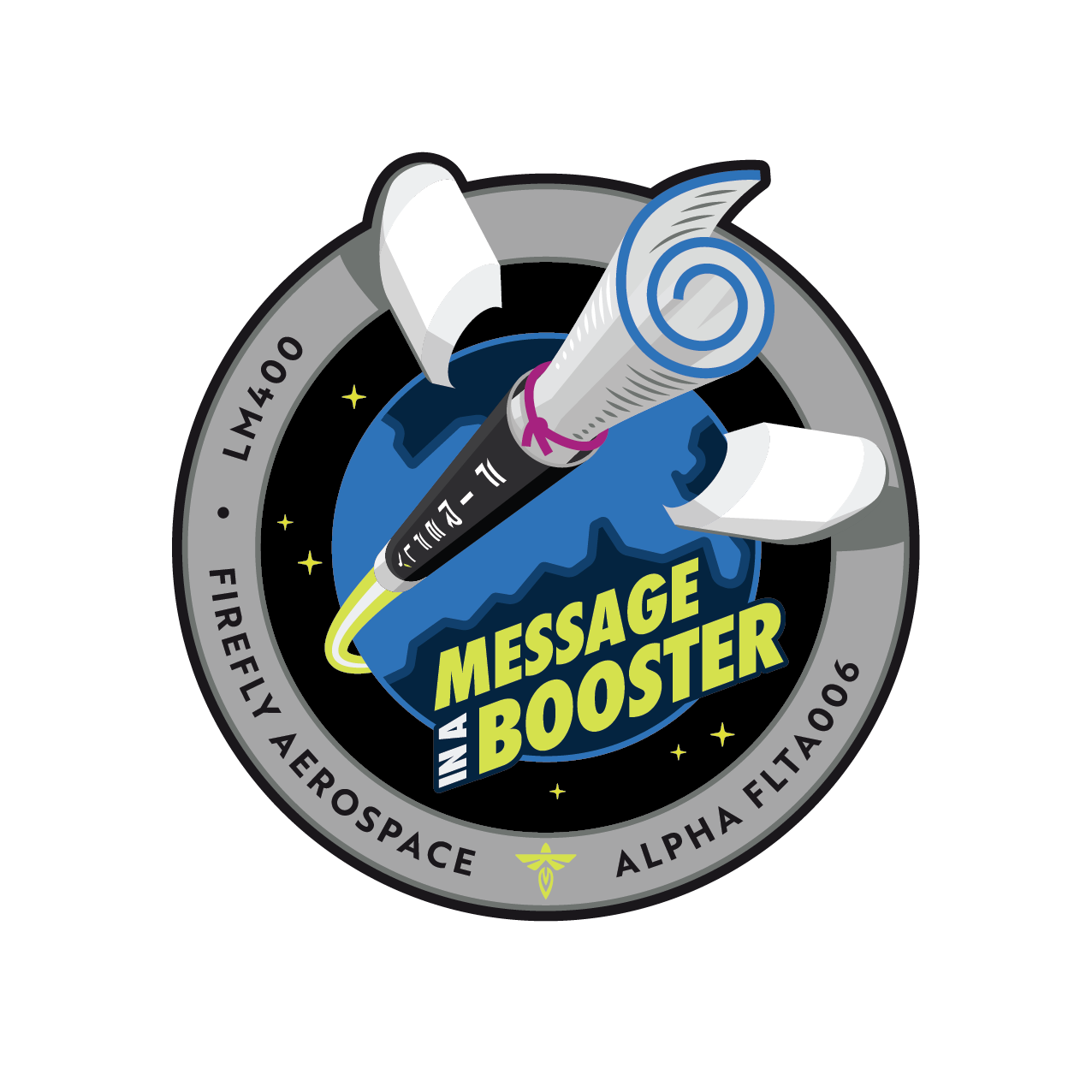 Firefly-Aerospace-Alpha-Rocket-FLTA006-MessageInABooster-Patch
