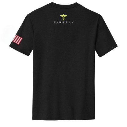 Firefly-Aerospace-Blue-Ghost-BlueGhostMission1-BGM1-MoonLanding-Back-Tshirt-American-Flag