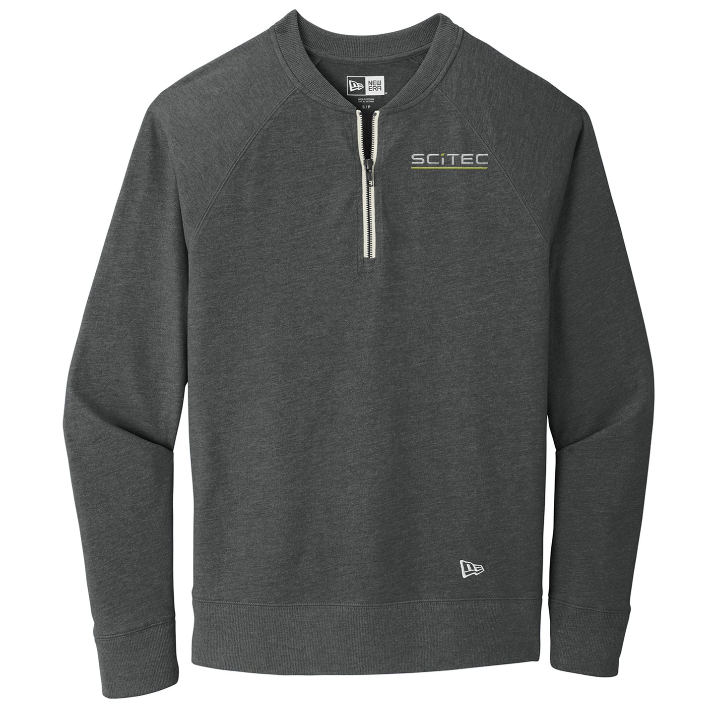SciTec Men's Sueded New Era Cotton Blend 1/4-Zip Pullover