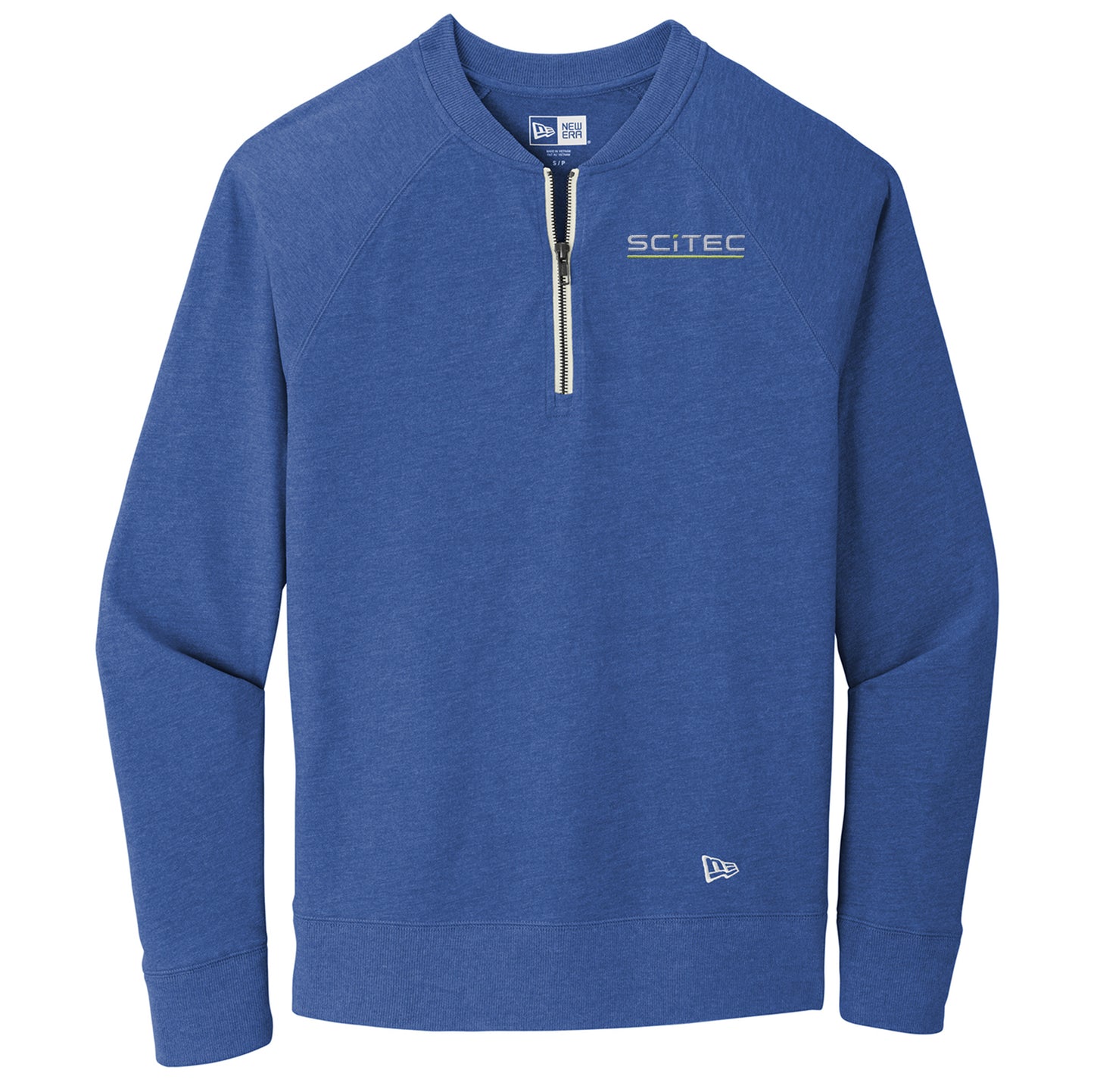 SciTec Men's Sueded New Era Cotton Blend 1/4-Zip Pullover