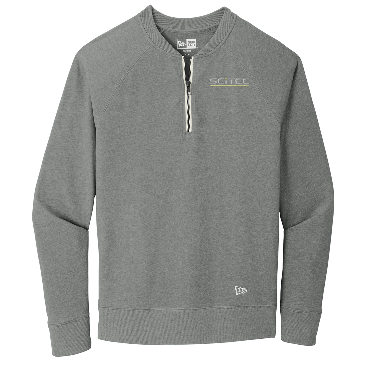 SciTec Men's Sueded New Era Cotton Blend 1/4-Zip Pullover