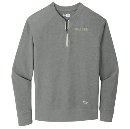 SciTec Men's Sueded New Era Cotton Blend 1/4-Zip Pullover