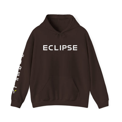 A brown pullover hoodie with a funny printed text graphic on the chest reading 'OOPS! THIS 93rd TOY?! MY DOG NEEDED IT! I mean.