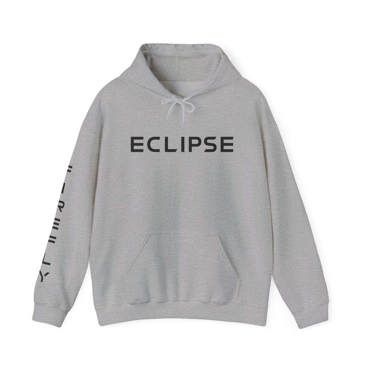 Gray hoodie with 'Perfectly Imperfect' text on a white background