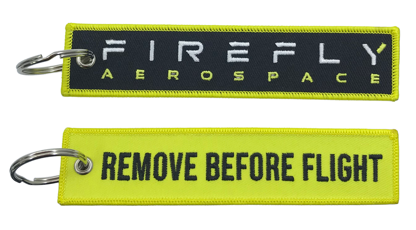 Remove Before Flight Keychain