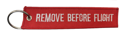 Remove Before Flight Keychain