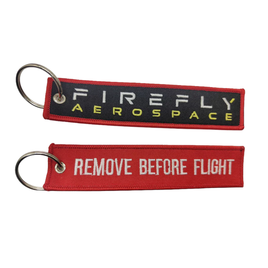Remove Before Flight Keychain